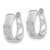 14k White Gold Diamond Hinged Oval Hoop Earrings EM5379-020-WA