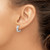 14k White Gold Diamond Hinged Oval Hoop Earrings EM5379-020-WA