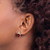 14K White Gold Checkerboard Garnet and Diamond Earrings EM4393-GA-006-WA