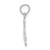 14K White Gold Polished Foot Charm K7178W