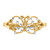 14k w/ Rhodium Diamond-cut Butterfly Ring K2067