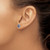 14K White Gold Lab Grown Diamond and Lab Created Blue Sapphire Post Earrings EM7511-CSA-035-WLG