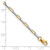 14k Two-tone Polished Fancy Box Links 7.5in Bracelet FB1901Y/W-7.5
