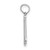 14KW White Gold Script Letter N Initial Pendant K6422WN