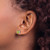 14k White Gold Square Peridot Earrings EM7102-PE-W