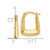 10K Hollow Squared Hollow Hoop Earrings 10ER249