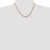14K 18 inch 4mm Flat Figaro with Lobster Clasp Chain FFL100-18