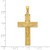 14k Satin Finish Crucifix Pendant K2186
