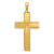 14k Satin Finish Crucifix Pendant K2186