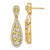 14K Lab Grown Diamond VS/SI GH, Cr. Yellow Sapp Teardrop Earrin EM7934-CYS-102-YLG