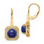 14k Lapis and Diamond Leverback Earrings EM7140-LP-028-YA
