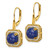 14k Lapis and Diamond Leverback Earrings EM7140-LP-028-YA
