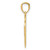14k and Rhodium SWEET 16 Pendant K2611