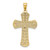 14K Two-tone Polished 2 Level Cross Pendant K5445