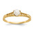 14k Madi K 3mm FW Cultured Pearl Birthstone Baby Ring GK129