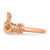14k Rose Gold Polished Claddagh Ring K5933