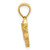 14k Satin Diamond-cut Acoustic Guitar Pendant K6131