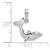 14K White Gold Jumping Dolphin Charm K7421W
