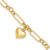 14K Polished Heart Charm Bracelet FB1984-7.5