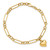 14K Polished Heart Charm Bracelet FB1984-7.5