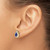 14k Pear Sapphire and Diamond Halo Post Earrings EM6991-SA-077-YA
