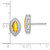 14k White Gold Marquise Citrine Post Earrings EM7204-CI-W