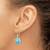 14k White Gold Turquoise and Diamond Leverback Earrings EM7141-BTQ-026-WA