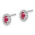 14K White Gold Lab Grown Diamond VS/SI FGH & Cr. Ruby Earrings EM5591-RU-020-WLG