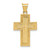 14k Textured Reversible Lord's Prayer in Spanish Cross Pendant K6165