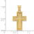 14k Textured Reversible Lord's Prayer in Spanish Cross Pendant K6165