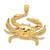 14K Blue Crab Charm K7910