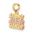 14k Two-Tone DADDY'S LITTLE GIRL Charm K9111