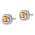 10k White Gold Cushion Citrine Earrings EM7201-CI-1W