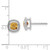 10k White Gold Cushion Citrine Earrings EM7201-CI-1W