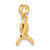 14K 3-D w/ 3 Blades Propeller Charm K8065