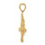 14K 3-D Flounder Fish Charm K8024