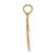 14k Two-tone Polished Cross Charm K9138