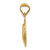 14k Polished and D/C Baptism Circle Pendant K5676