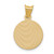 14k Polished and D/C Baptism Circle Pendant K5676