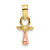 14k Two-Tone 3-D Pacifier Charm K9103