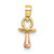 14k Two-Tone 3-D Pacifier Charm K9103