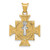 14K w/Rhodium St. Benedict Semi-solid Pendant K6356