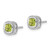10k White Gold Cushion Peridot Earrings EM7201-PE-1W