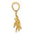 14K Polished Triple Manatee Charm K7731