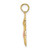 14k Two-Tone Cat w/ Heart Charm K9104