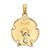 14K Textured Sand Dollar Charm K7672
