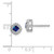 10k White Gold Cushion Sapphire Earrings EM7201-SA-1W