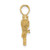 14K 3-D Parrot Charm K6602
