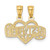 14k Diamond-cut Break Apart BEST FRIEND Heart Pendant K5882