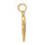 14k w/Rhodium Textured Dragonfly Charm K9341